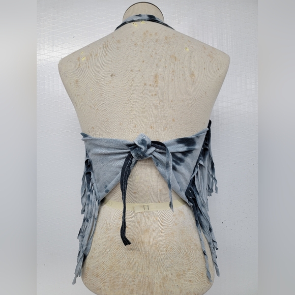 AC/DC Harley Davidson Halter Top Upcycled - Picture 6 of 7